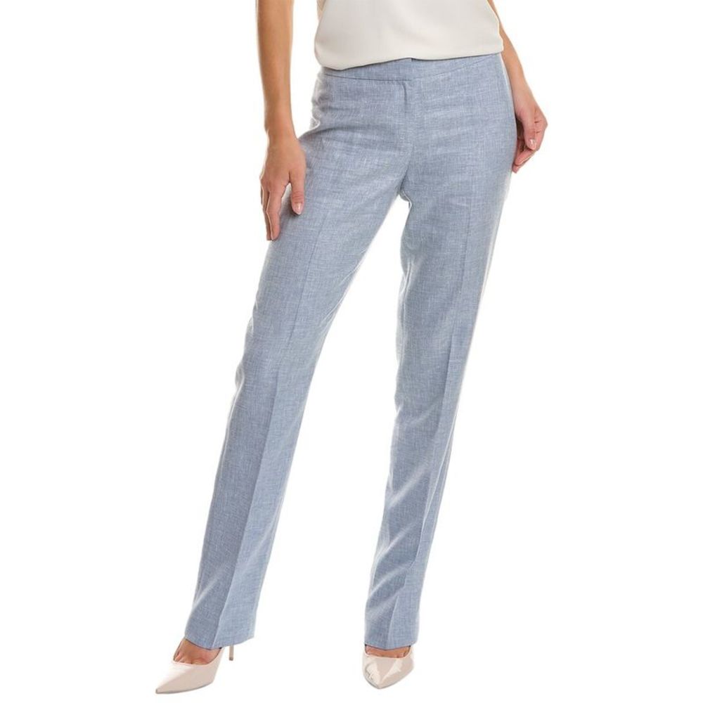 Lafayette 148 New York Barrow Linen, Wool, & Silk-Blend Pant